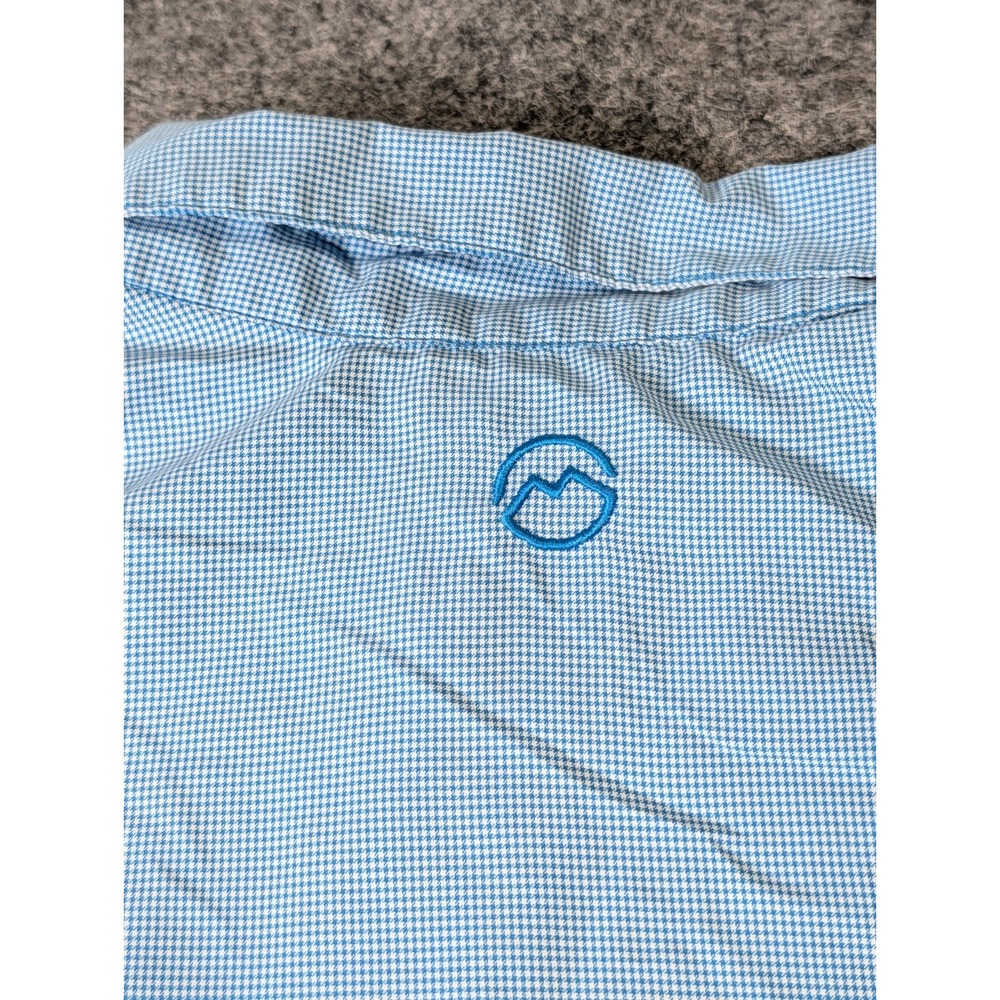 Magellan Outdoors Men's XL Fish Gear Shirt Relaxed Fit Long Sleeve Blue Check - Picture 10 of 14